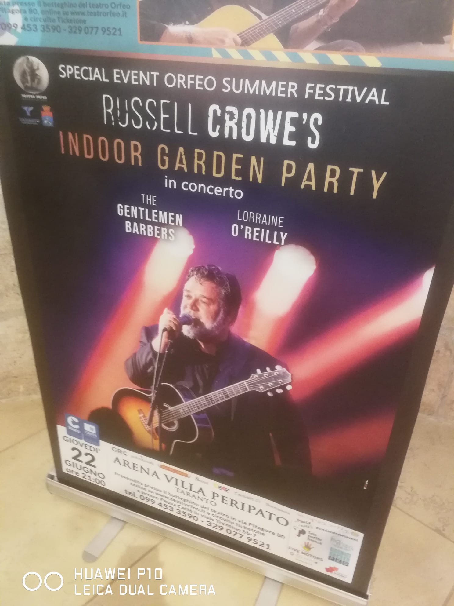 RUSSELL CROWE, IL “GLADIATORE” DEL CINEMA MONDIALE IN PUGLIA